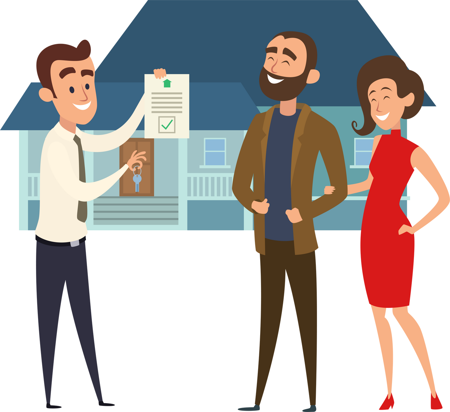 happy buying real estate buildings